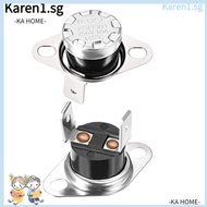 KA 2pcs Thermostat, KSD301 N.C Adjust Temperature Switch, Portable Sliver 145°C/293°F Snap Disc Temperature Controller