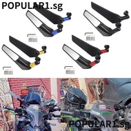 POPULAR 1 pair Rearview Mirrors Wind Wing Motorcycle Accessories Rotating Side Mirrors Adjustable Mirror Spoiler for Ducati