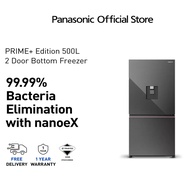 PANASONIC NR-BW530X 500L PRIME+ EDITION PREMIUM 2 DOORS REFRIGERATOR NR-BW530XMMM