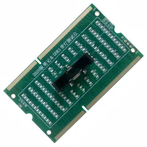 SDRAM SO-DIMM Pin out Diagnostic Analyzer Test Card LED Tester for Memory Slot DDR2 DDR3 DDR4 DDR5 N