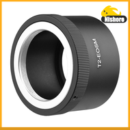 nishore- Manual Lens Mount Adapter Ring Aluminum Alloy for T2-Mount Lens to Canon EOS M1/M2/M3/M5/M6