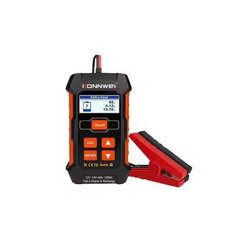 RM 12v 24v Car Battery Tester Charger Repair Tools Vehicle Equipment Kw520
