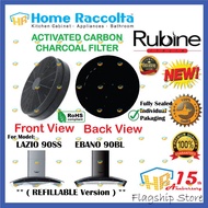 Activated Carbon Filter For Rubine Cooker Hood Rubine Hood LAZIO 90SS EBANO 90BL Refillable Version 