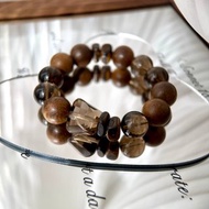 富森紅土沉香達拉干沉香茶水晶設計款手鏈