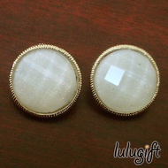 Lulugift Korean Design Beautiful White Gems Use Swarovski Earring e2046