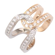 【二手】伯爵PIAGET系列鑽石戒指 G34PZ254 K18PG（玫瑰金）K18WG（白K金）