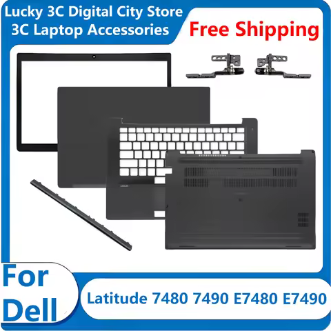 New For Dell Latitude 7480 7490 E7480 E7490 0GRXR9 Replace Laptop LCD Back Cover/Front Bezel/Palmres