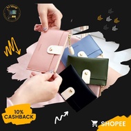READY STOCK AJ SHOP 🤎 Short cardful wallet zip women's purse dompet perempuan lady's