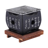 [whfashionkk] Barbecue Grill Portable Charcoal Hibachi Tabletop Grill Japanese Cuisine BBQ Plate Hea