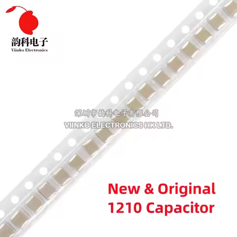10Pcs New Original 1210 1812 2220 SMD Capacitor 0.1uF 0.47uF 1uF 2.2uF 4.7uF 10uF 22uF 47uF 100uF 50