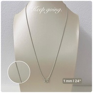 Hug Ngern Nan Shop Ready To Organize From Thailand 92.5% Pure Silver Twisted Necklace Size 1 Mm. M-S