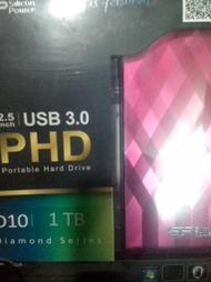 SiliconPower Diamond D10 1TB USB3.0 行動硬碟(粉紅) 附贈精美保護套