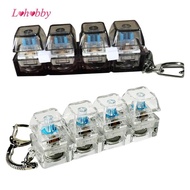Lohobby Keyboard Fidget Clicker Toy Keychain Decompression Button Finger Clicker Toy