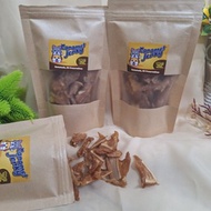 Dehydrated Bone-in Chicken Jerky 50gr - Dog Cat Animal Snacks - Boned Chicken Jerky - Homemade Dehyd