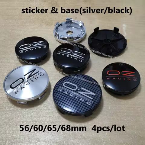4pcs 56/60/65/68mm Wheel Center Hub Caps For OZ O.Z Racing Sport RS with Logo Emblem Badge Hubcap Mo