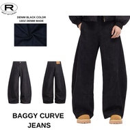 Rgt Studio Baggy Curve Jeans Denim Black(13OZ Raw Denim)