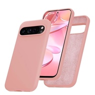 Solid Color Ultra Thin Case For Google Pixel 9a 10 9 Pro XL Liquid Soft TPU Silicone Phone Case Acce
