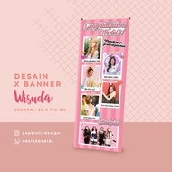 banner wisuda xbanner wisuda spanduk wisuda banner skripsi ybanner - 4-5 orang desain+cetak