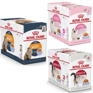CAT STAR Royal Canin Wet Food Pouch - Instinctive/Sterilised/Intense Beauty or Kitten Flavor 1 BOX (