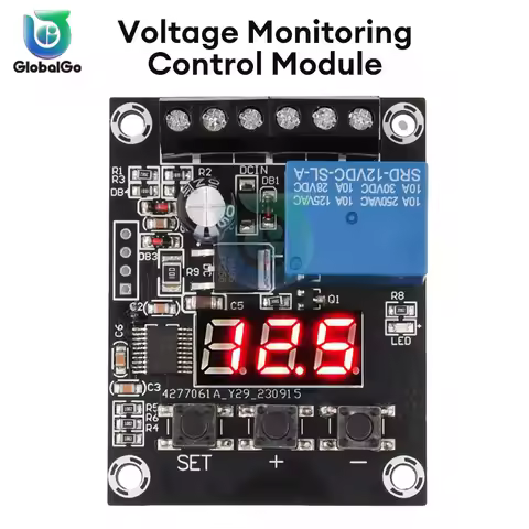 DC7-9V 12V 24V Voltage Relay Module Upper Lower Limit Detection Control Switch Off ON Over Voltage P