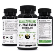 Siberian Green Ashwagandha with Altai Shilajit & Turmeric Ayurvedic Complex 60 Capsules – Traditiona