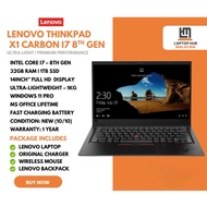 Laptop Lenovo ThinkPad X1 Carbon | Intel Core i7 8th Gen | 16GB RAM 1TB SSD | Ultra Lightweight, Bus