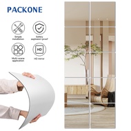 PACKONE Self Adhesive Acrylic HD Mirror Bendable Acrylic Mirror Sticker Wall Bathroom 30*30CM 拼接镜子