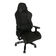 找得 - 新款加厚軟墊電競椅 特軟升降扶手電腦椅 gaming chair 大班椅 (全黑) 尼龍腳升降扶手伸縮擱腳 80040 PU