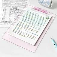 A4 Clipboard Transparent Clipboard Clip Board with Low Profile Clip for Office Business Work