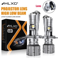 H4 LED Mini Projector Lens 160W 80000LM Hyperboloid Matrix Bi LED Headlight Bulb for Car Motorcycle Canbus Hi/Low Beam Retrolfit