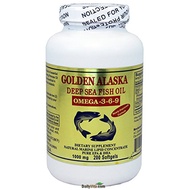 Golden Alaska Deep Sea Omega-3-6-9 Fish Oil 1000mg 200 Softgels