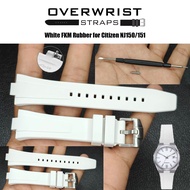 สายนาฬิกาแบบยางรุ่น FKM Rubber for Citizen NJ0150/0151