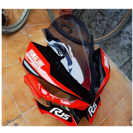 cover headlamp model r25 r15 old hitam doff merah pnp r15 v2