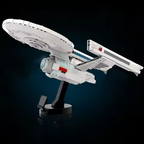 1043PCS space Movie Star Treken MOC USS Enterprise NCC-1701-A Space ship model DIY creative ideas Ch