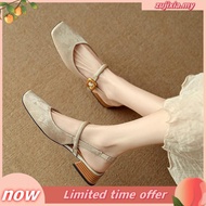 Chinese high heels elle heels Baotou sandal gaya kebangsaan Cina baru kasut wanita musim panas hijau