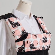 揹巾口水巾套組 | 粉搖滾恐龍 (口水墊 背帶口水巾)