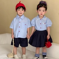 Ready Stock Children's Clothing 130 Cute Uniform Style Girls' Suit 2603KA195 Big Girls' Suits Boys' 