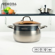Remoda Soup Pot Panci Kuah Panci Steamer Panci Multifungsi Ukuran 22-26cm Stainless Steel SUS304 Gag