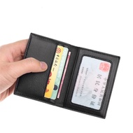 beg duit wanita kecil tabung duit beg duit Fold Small Card Holder Men Sheepskin Texture Coin Purse W