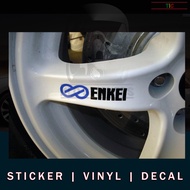 Enkei Sport Rim Wheel Sticker Custom Decal 4 Pcs