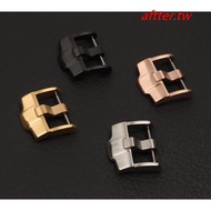 Preferred Hot Sale~Stainless Steel Buckle Alternative Aibi Leather Strap Pin Buckle Tape182024Mm Silver Black Rose Gold