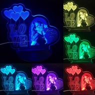3D Led light ~free gift engraved with name and image upon request