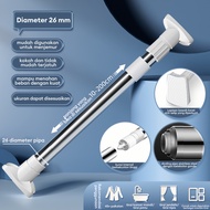 LG Tiang Gorden Fleksibel Tiang Jemuran Stainless Steel Tiang Horden Tiang Kamar Mandi 150-280CM
