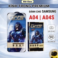 Samsung A04, A04S, A04E premium transparent tempered glass full screen phone screen protector
