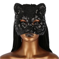 👕Halloween Cosplay🎀 New EVA Cat Girl Mask Half Face Party Makeup Ball Mardi Gras Mask Venetian Party
