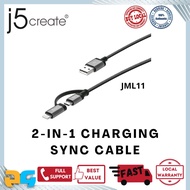 J5Create JML11 2-in-1 Charging Sync Cable