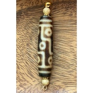Rare Lucky 9 Eye Tibetan Dzi Bead Nine Eyed Tibet Pendant Special