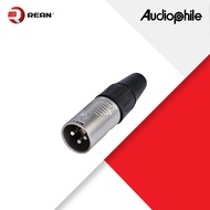 REAN RC3M 3 pole male XLR cable connector.