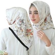 ผ้าพันคอผ้าไหมซาติน Tudung Bawal Viral Murah ผ้าพันคอผู้หญิงแฟชั่นผ้าโพกหัว Bidang 43