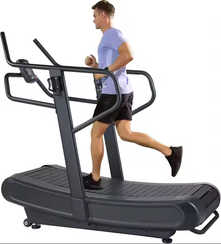 Commercial Treadmill Unpowered Manual Treadmill Heavy Duty Curved Treadmill Running Machine
